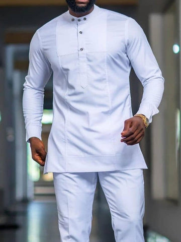 TACOHEAL Long Sleeve Men's Two Piece Set