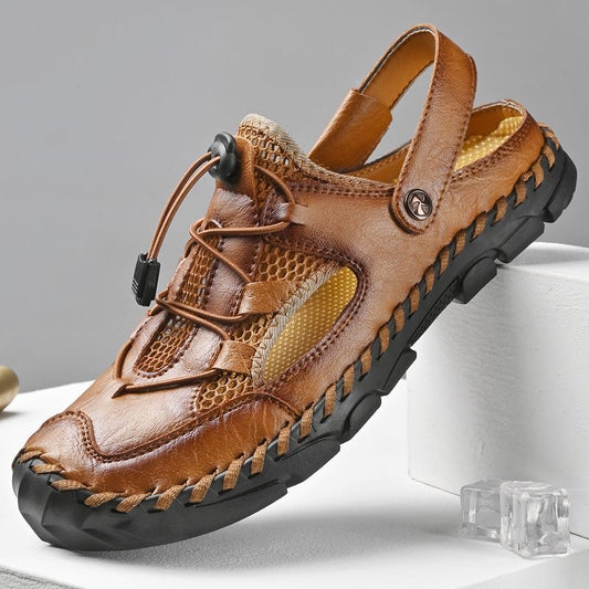 Men's Genuine Leather Breathable 2-in-1 Orthopedic Sandals