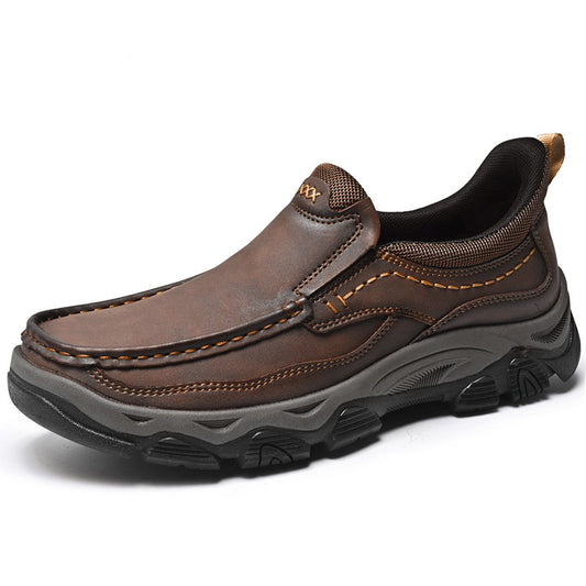 Men‘s Handmade Genuine Leather Orthopedic Walking Shoes