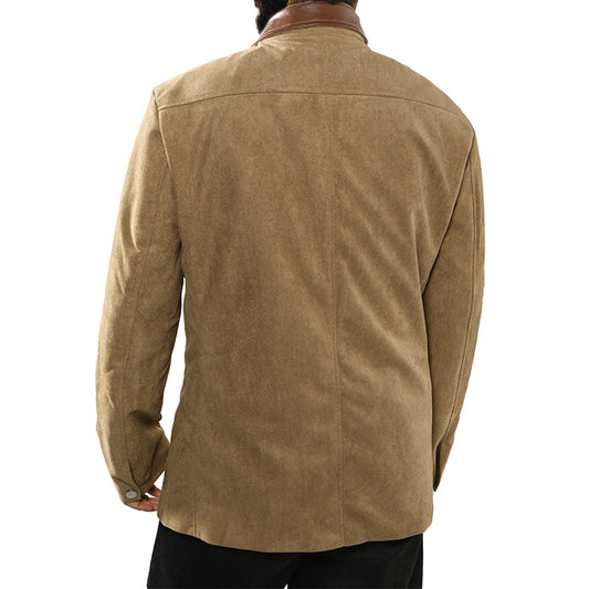 Men's Autumn Vintage Buckskin Jacket MTA2225C0TO