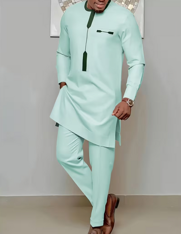 Mint green top and pants set