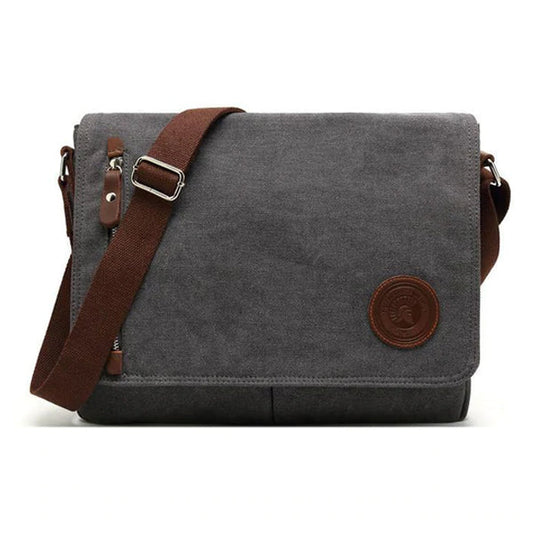 SAC EN TOILE DÉCONTRACTÉ AVEC POCHE ZIPPÉE EN DIAGONALE