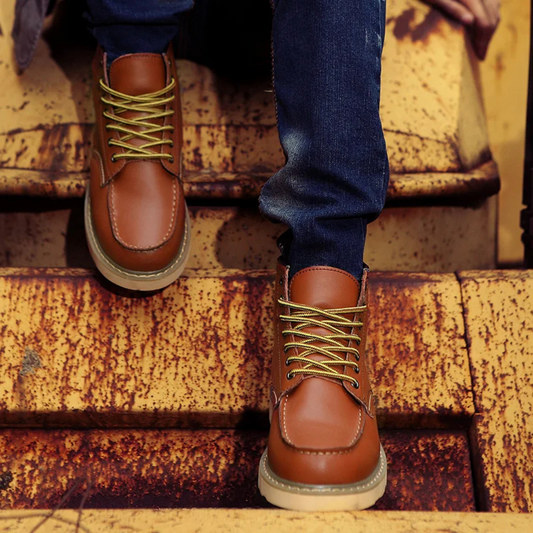 Vintage Leather Boots — Rugged Build, Premium Comfort