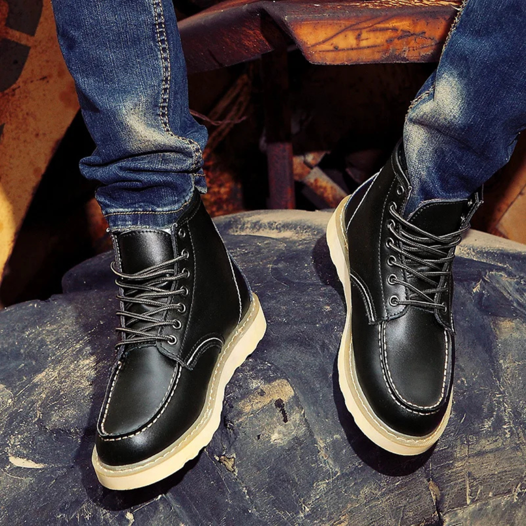 Vintage Leather Boots — Rugged Build, Premium Comfort