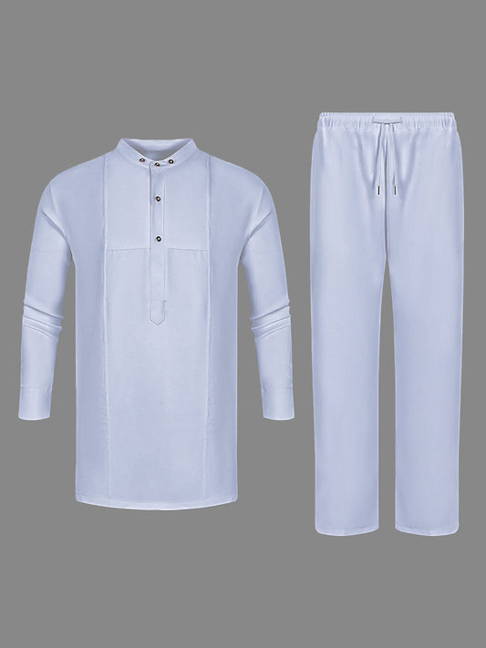 TACOHEAL Long Sleeve Men's Two Piece Set