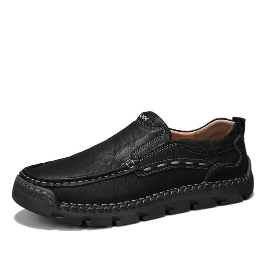 Men's Handcrafted Cowhide Orthopedic Loafers-Wide Toe Box
