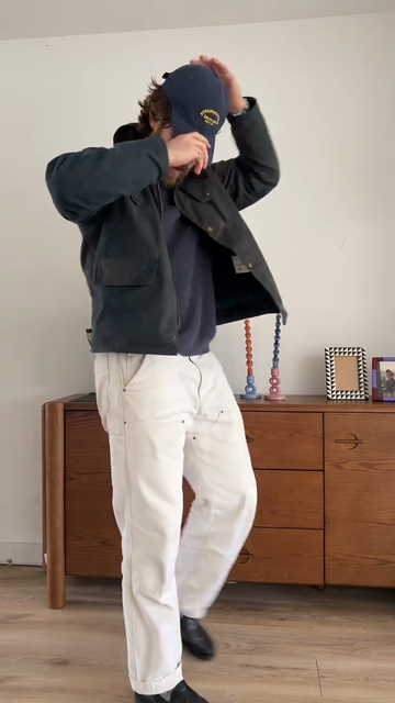 Dark Navy Waxed Cotton Field Jacket