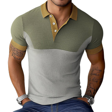 【24-hour shipping out】Men's Summer Skin Friendly and Comfortable Polo T-Shirt MTA2895C3U