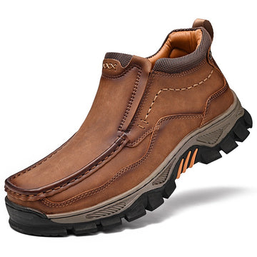 Men's Handmade Genuine Leather Orthopedic Comfortable Walking Boots