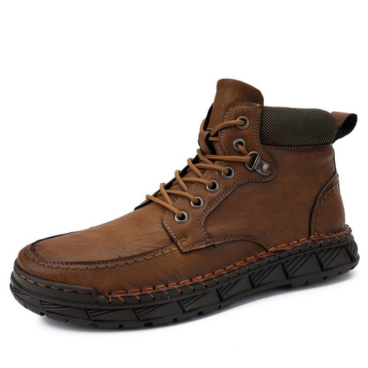 Men's Handmade Cowhide Orthopedic Boots