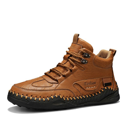 Men's Genuine Leather Orthopedic Walking Boots