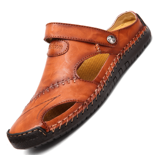 Orthopaedic Leather Sandals — Supportive Fit with Everyday Comfort