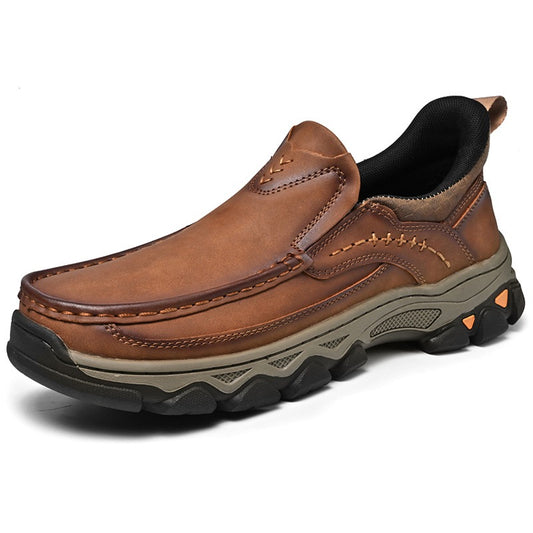 Men's Genuine Leather Wide-Toe Orthopedic Outdoor Loafers