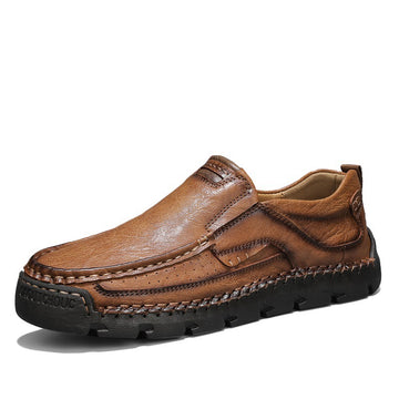 Men's Handcrafted Cowhide Orthopedic Loafers - Wide Toe Box