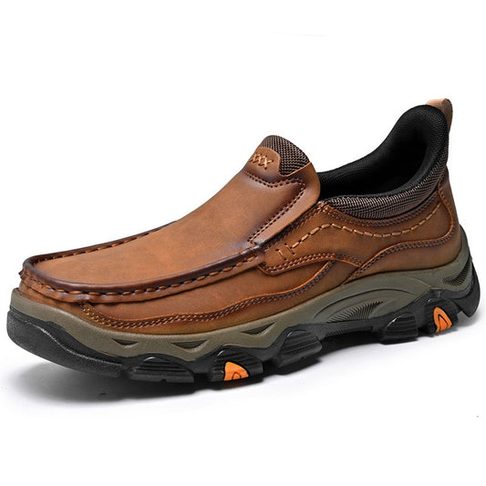 Men‘s Handmade Genuine Leather Orthopedic Walking Shoes