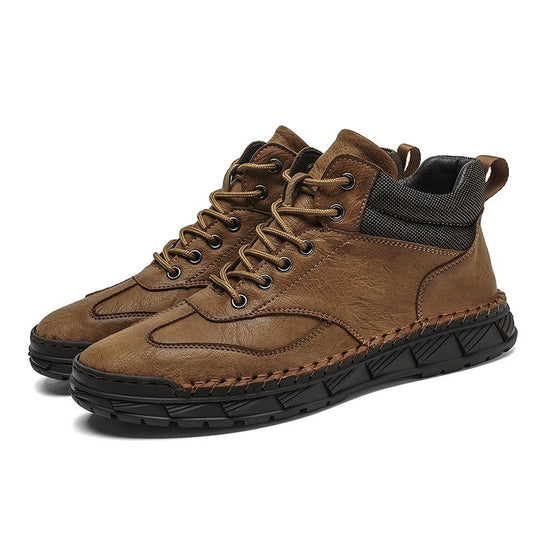 Men's Handmade Cowhide Orthopedic Boots