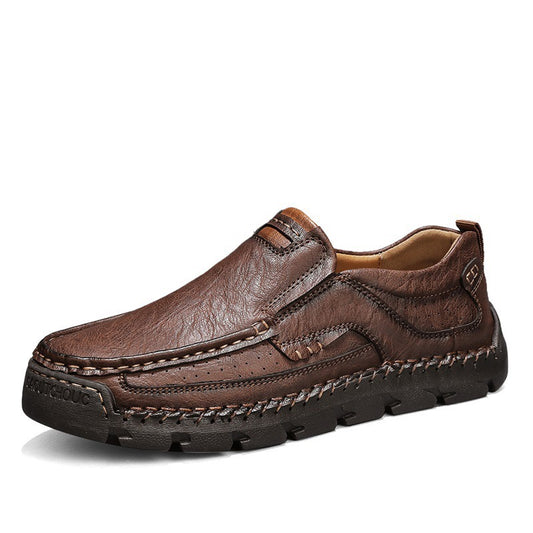 Men's Handcrafted Cowhide Orthopedic Loafers - Wide Toe Box