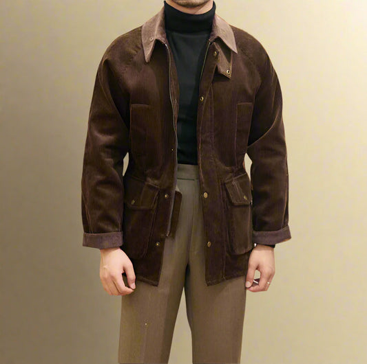 LORENZO MATTEO CORDUROY COAT