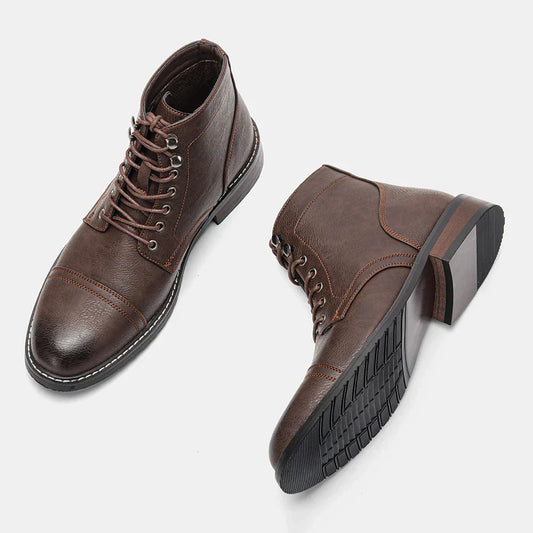 Casual Leather Boots — Flexible Sole & Soft Lining for All-Day Wear