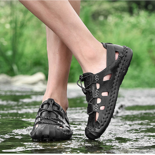 MEN'S SPORTY LEATHER WATER FISHERMAN'S SHOES MTA0678F8I