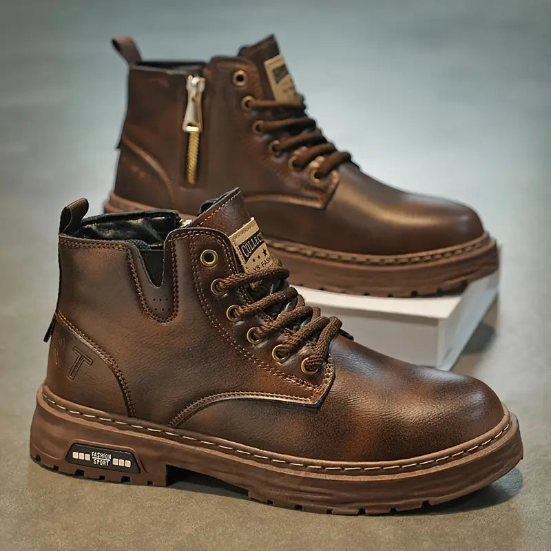 Trail Leather Boots — Rugged Grip Meets All-Weather Comfort
