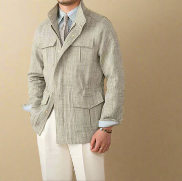 FEDERICO STEFANO LINEN & COTTON COAT