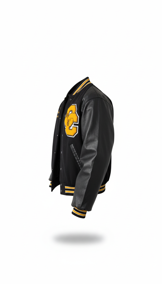Classic Varsity Leather Jacket