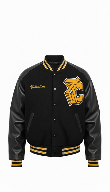 Classic Varsity Leather Jacket