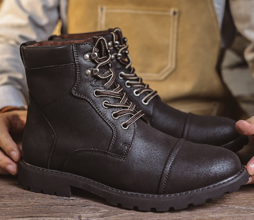 Premium Leather Boots — Classic Design, All-Day Comfort