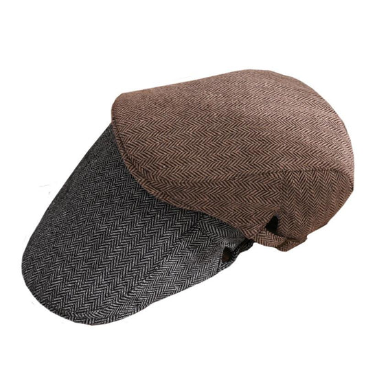 Béret décontracté à chevrons vintage pour homme 83306898TO