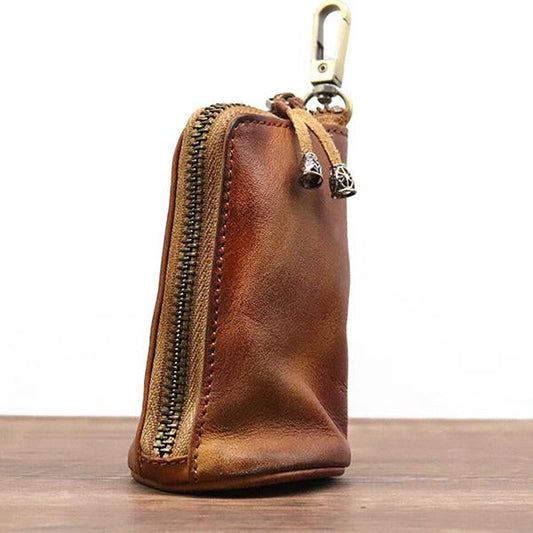 SAC À CLÉS DE TAILLE EN CUIR DE VACHE VINTAGE 03475626M