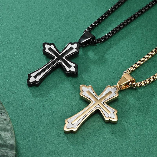 Collier croisé rétro décontracté de couleur assortie 27329294TO